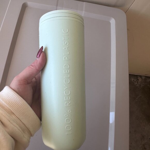 STARBUCKS 2023 Matte Mint Light Green Core Triangle Water bottle - Picture 2 of 2